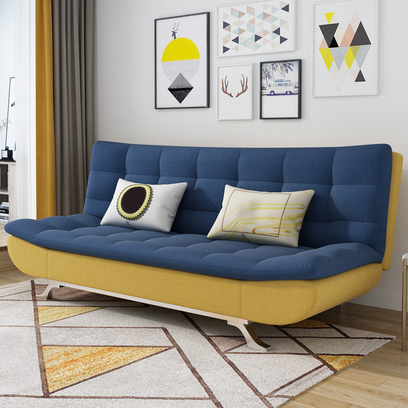 Convertibile divano di divano di divano in cotone a bracciale senza braccio contemporaneo