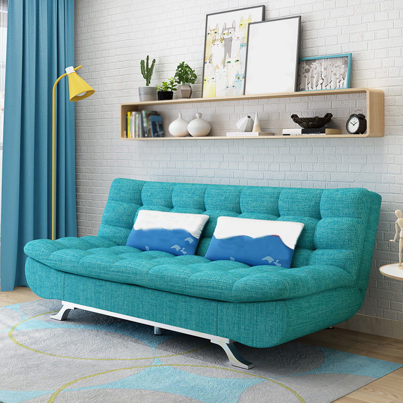 Convertibile divano di divano di divano in cotone a bracciale senza braccio contemporaneo