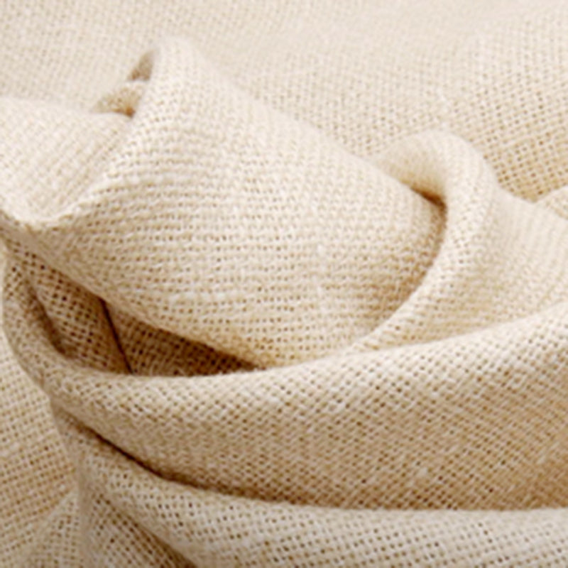 Sofá de cama sin brazo de lino con ropa de cama cremosa y blanca para la sala de estar para sala de estar