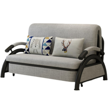 Canapé de bras carré de linge contemporain gris canapé lavable standard pour le salon