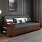 Grey Contemporary Linen Square Arm Sofa Bed Standard Sofa for Living Room 57"L x 31"W x 33"H Clearhalo 'furn' 'furn_sofas' 'Furniture' 'Living Room Furniture' 'Sofa' 'sofas' 5484345