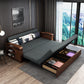 Grey Contemporary Linen Square Arm Sofa Bed Standard Sofa for Living Room Clearhalo 'furn' 'furn_sofas' 'Furniture' 'Living Room Furniture' 'Sofa' 'sofas' 5484346