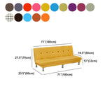 Contemporary Armless Sofa Convertible Sofa, 70.86" L x 23.62" W x 27.55" H