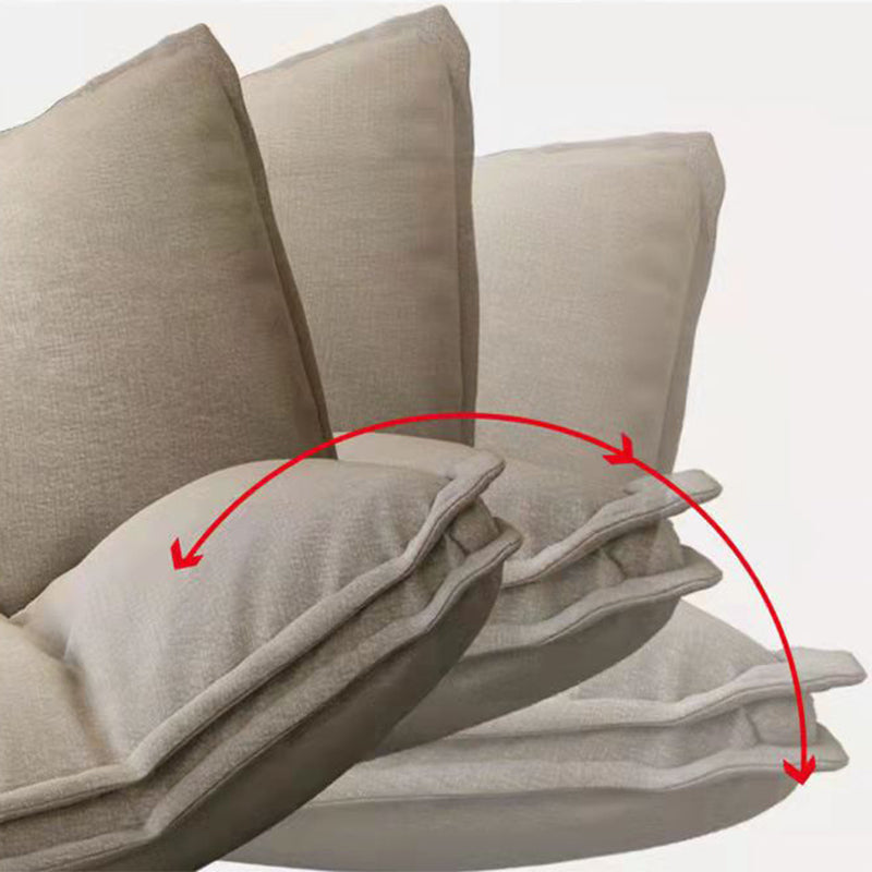 リネンコンテンポラリーアームレスソファコンバーチブルソファ、62.99 "L x 19.68" w x 19.68 "H