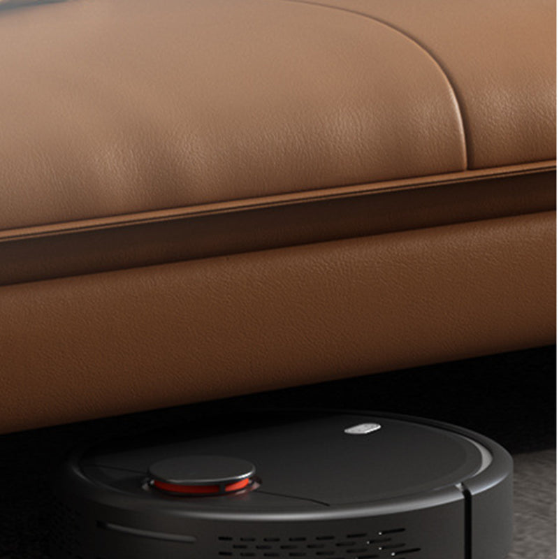 Recupant de canapé en cuir noir / gris