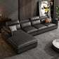 Contemporary Pillow Top Arm Sofa & Chaise Sewn Pillow Back Sofa