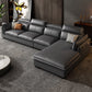 Contemporary Pillow Top Arm Sofa & Chaise Sewn Pillow Back Sofa