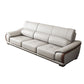 Nordic Style Sofa Bed Leather in Beige/grey/beige Cushioned Back Sofa