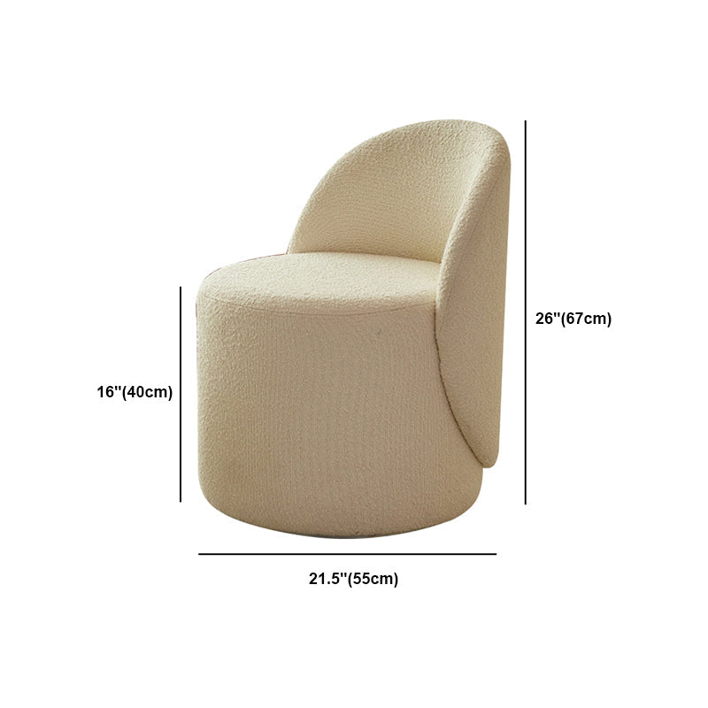 Silla sin brazo 21.6 "L x20.0" W x29.9 "H Silla giratoria para sala de estar