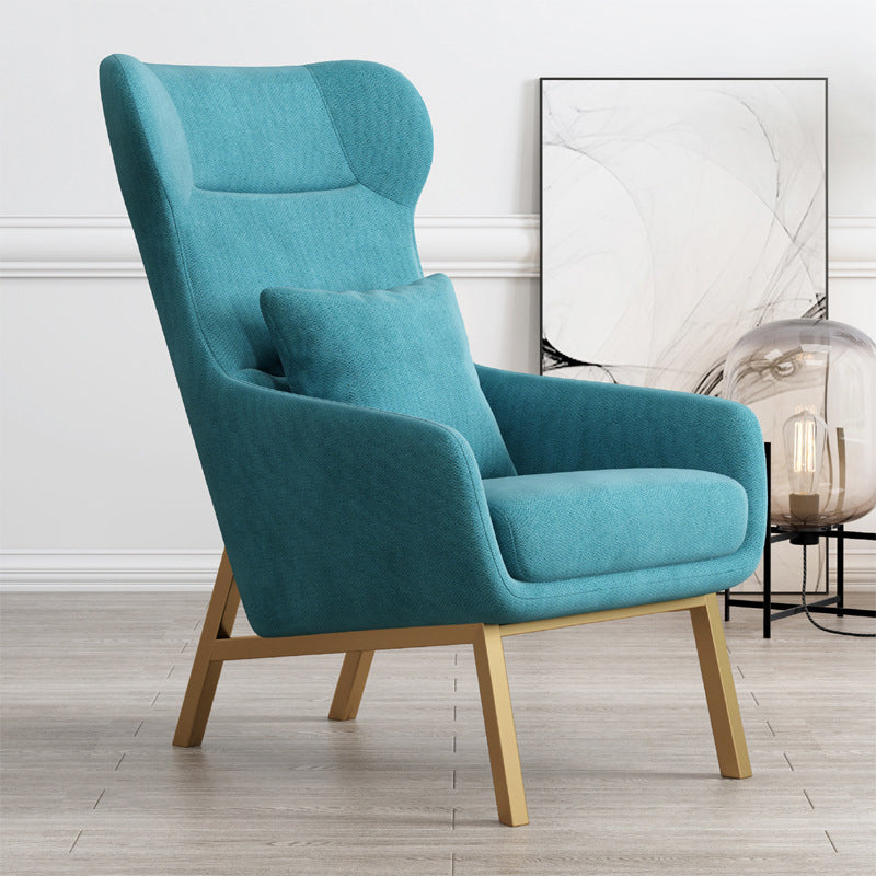 Chaise en cuir fausse25,5 "L x37,4" W x 37,7 "H Armes incluses pour chambre à coucher