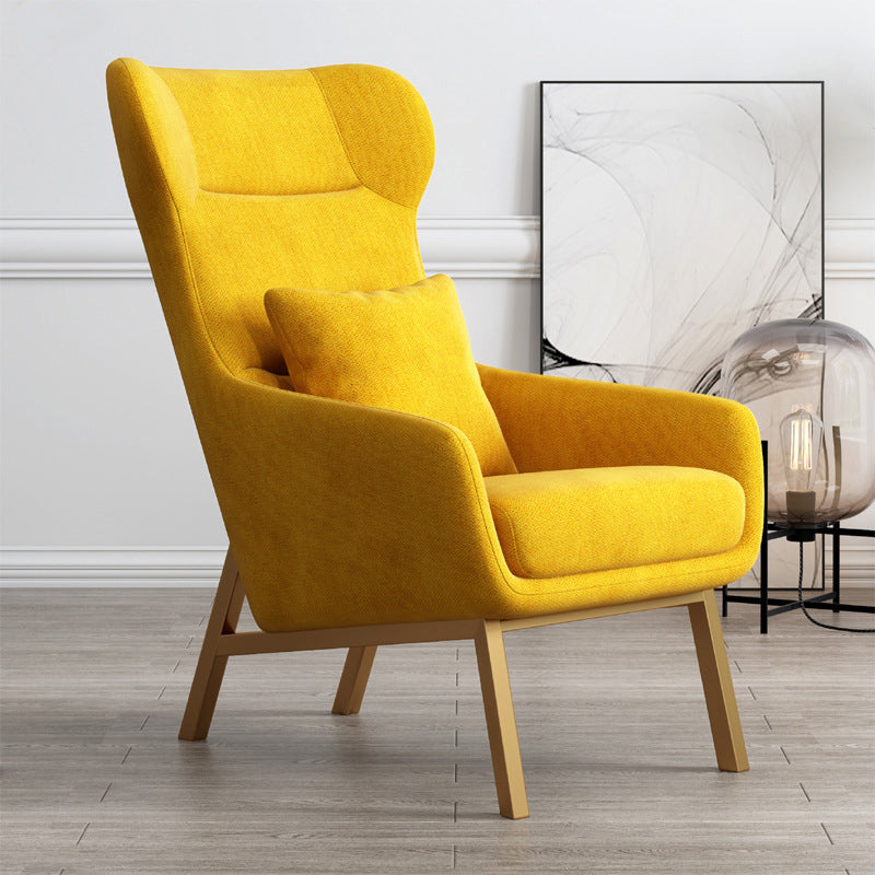 Chaise en cuir fausse25,5 "L x37,4" W x 37,7 "H Armes incluses pour chambre à coucher