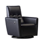 Chaise convertible authentique en cuir 29,52 "L x 37,00" W x 40,15 "