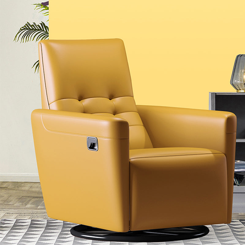 Chaise convertible authentique en cuir 29,52 "L x 37,00" W x 40,15 "