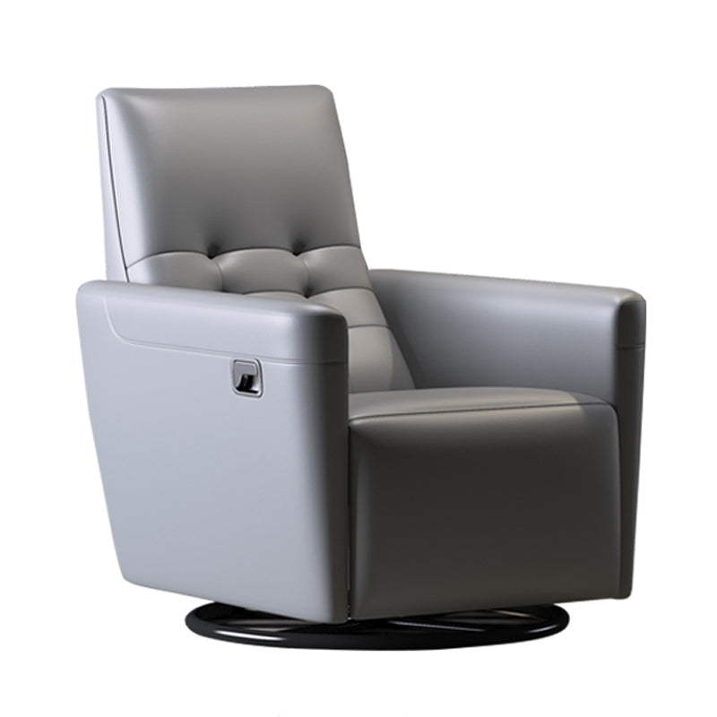 Chaise convertible authentique en cuir 29,52 "L x 37,00" W x 40,15 "