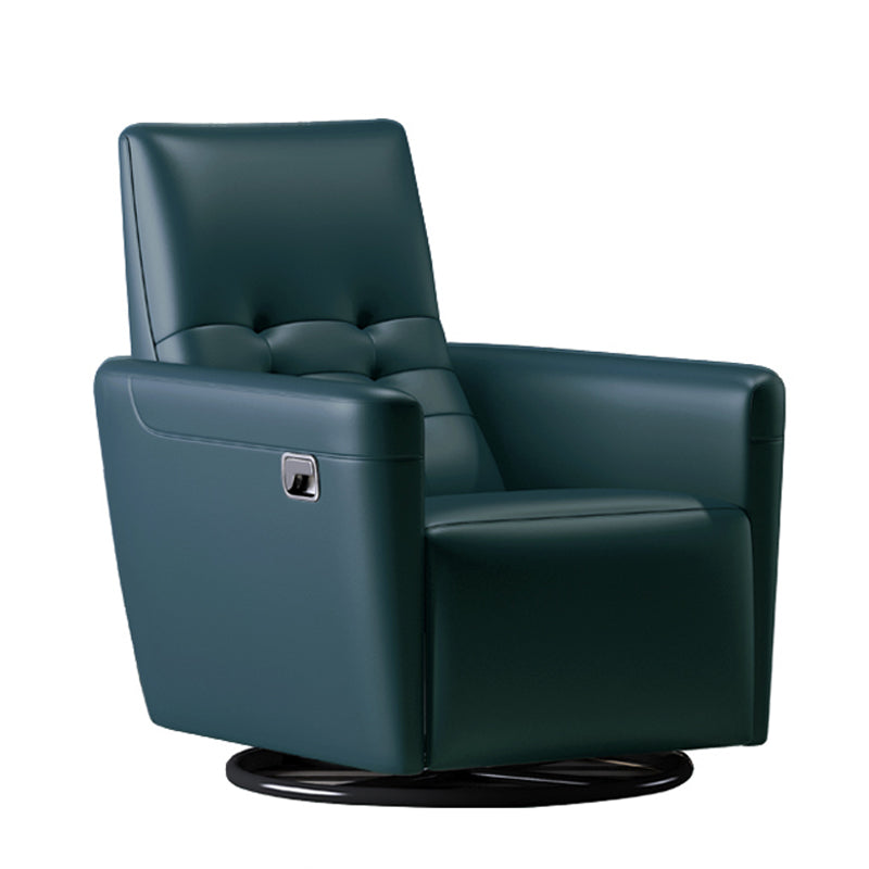 Chaise convertible authentique en cuir 29,52 "L x 37,00" W x 40,15 "