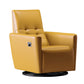 Chaise convertible authentique en cuir 29,52 "L x 37,00" W x 40,15 "