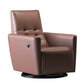 Chaise convertible authentique en cuir 29,52 "L x 37,00" W x 40,15 "