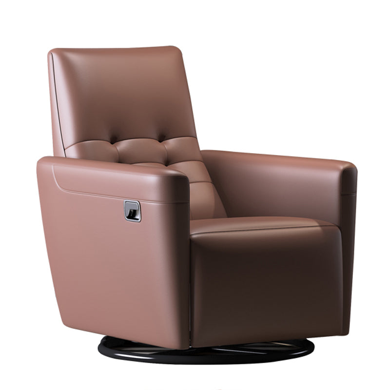 Chaise convertible authentique en cuir 29,52 "L x 37,00" W x 40,15 "