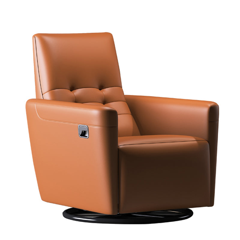 Chaise convertible authentique en cuir 29,52 "L x 37,00" W x 40,15 "