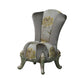 18.11"L x 18.11"W x 38.19"H Velvet Pillow Back Armless Chair Light Gray Clearhalo 'Accent Chairs' 'accent_chairs' 'Chairs & Seating' 'furn' 'furn_accent_chairs' 'Furniture' 'Living Room Furniture' 5484783