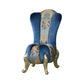 18.11"L x 18.11"W x 38.19"H Velvet Pillow Back Armless Chair Ocean Blue Clearhalo 'Accent Chairs' 'accent_chairs' 'Chairs & Seating' 'furn' 'furn_accent_chairs' 'Furniture' 'Living Room Furniture' 5484785