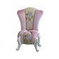 18.11"L x 18.11"W x 38.19"H Velvet Pillow Back Armless Chair Rose Pink Clearhalo 'Accent Chairs' 'accent_chairs' 'Chairs & Seating' 'furn' 'furn_accent_chairs' 'Furniture' 'Living Room Furniture' 5484787