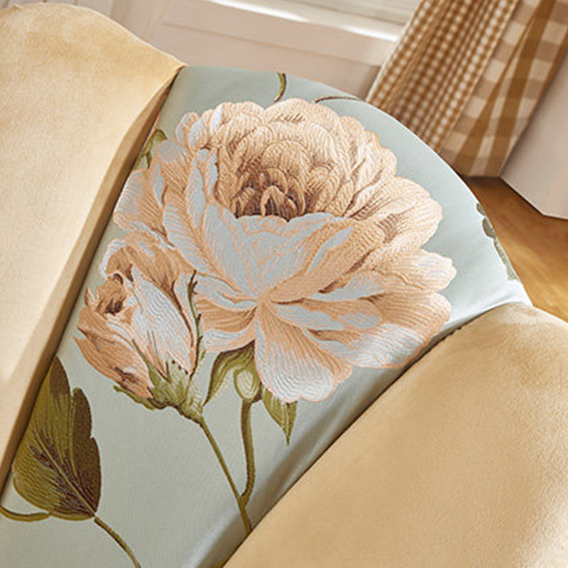 18.11"L x 18.11"W x 38.19"H Velvet Pillow Back Armless Chair Clearhalo 'Accent Chairs' 'accent_chairs' 'Chairs & Seating' 'furn' 'furn_accent_chairs' 'Furniture' 'Living Room Furniture' 5484791