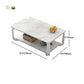 Glam Coffee Table with Cross Legs and Storage Shelf Cocktail Table Clearhalo 'Coffee & Accent Tables' 'Coffee Tables' 'coffee_tables' 'furn' 'furn_coffee_tables' 'Furniture' 'Living Room Furniture' 5485013