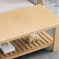 Nordic Style Coffee Table with Rectangular Solid Wood Base 4 Legs Clearhalo 'Coffee & Accent Tables' 'Coffee Tables' 'coffee_tables' 'furn' 'furn_coffee_tables' 'Furniture' 'Living Room Furniture' 5485020