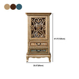 Industrial Wood Accent Cabinet with Drawers Side Cabinet with Bracket Legs Clearhalo 'Cabinets & Chests' 'cabinets_chests' 'furn' 'furn_cabinets_chests' 'Furniture' 'Living Room Furniture' 5485475