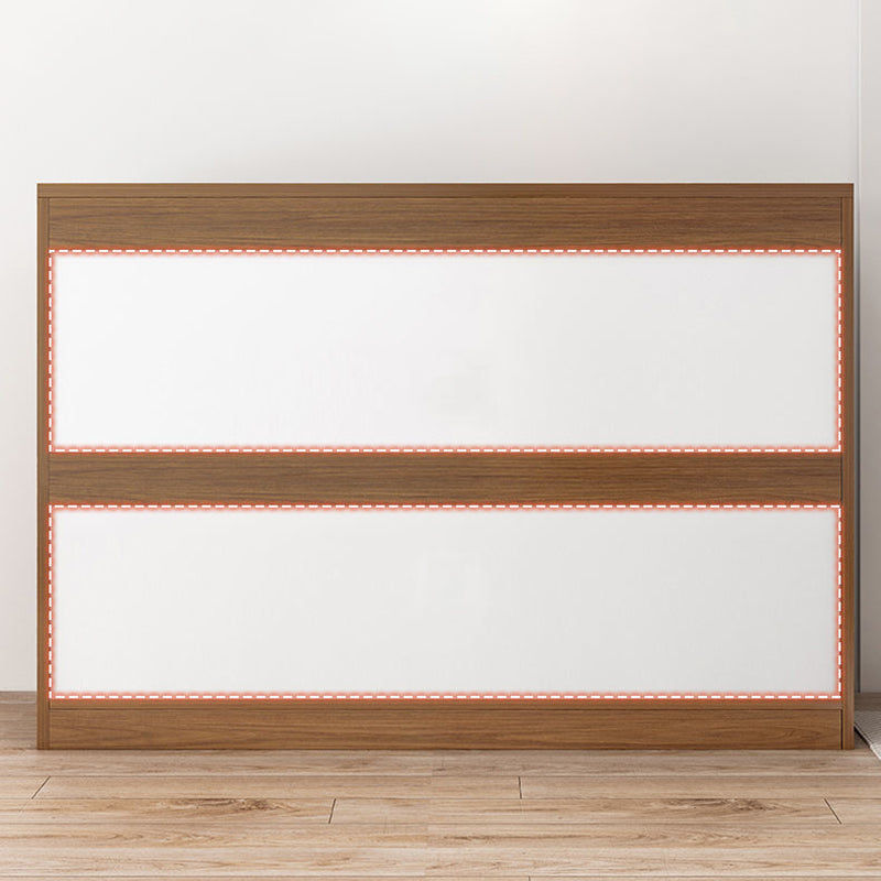 3/4/5/6/8の引き出しストレージキャビネットを備えた白/茶色のアクセントチェスト