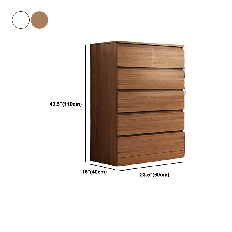 White/brown Accent Chest with 3/4/5/6/8 Drawers Storage Cabinet