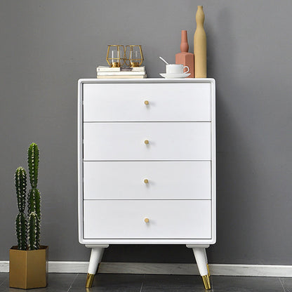 Coffre d'accentuation en bois massif avec des tiroirs 4/5/6/7 et des jambes droites