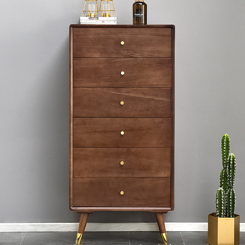 Solid Wood Accent Chest with 4/5/6/7 Drawers and Straight Legs