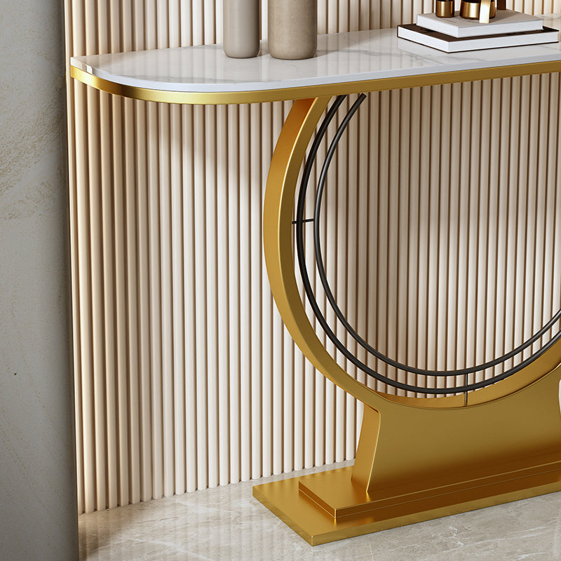 Glam Hall Piedistale Slace Mezza luna Resistente alla console Resistente a graffi