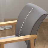 23.6"L x 22.0"W x 32.6"H Linen Chair Removable Cushions Accent Chair for Living Room Clearhalo 'Accent Chairs' 'accent_chairs' 'Chairs & Seating' 'furn' 'furn_accent_chairs' 'Furniture' 'Living Room Furniture' 5485754