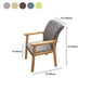 23.6"L x 22.0"W x 32.6"H Linen Chair Removable Cushions Accent Chair for Living Room Clearhalo 'Accent Chairs' 'accent_chairs' 'Chairs & Seating' 'furn' 'furn_accent_chairs' 'Furniture' 'Living Room Furniture' 5485756