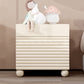Scandinavian Wood Night Table 19 "Tall White Nightstand met 2 laden
