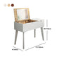 Scandinavian Wood Vanity and Stool Dressing Table with Storage