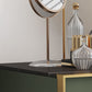 Luxurious Metal Make-up Vanity 4 Solid Wood Drawers Dressing Table