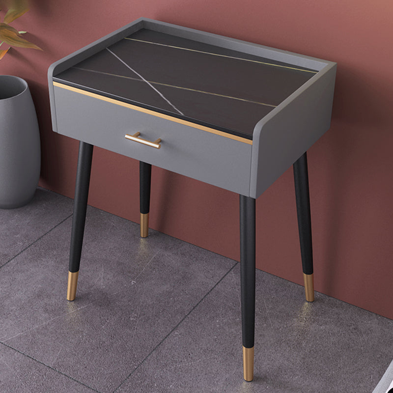 Luxe make -up ijdelheid stenen toptafel in grijze afwerking