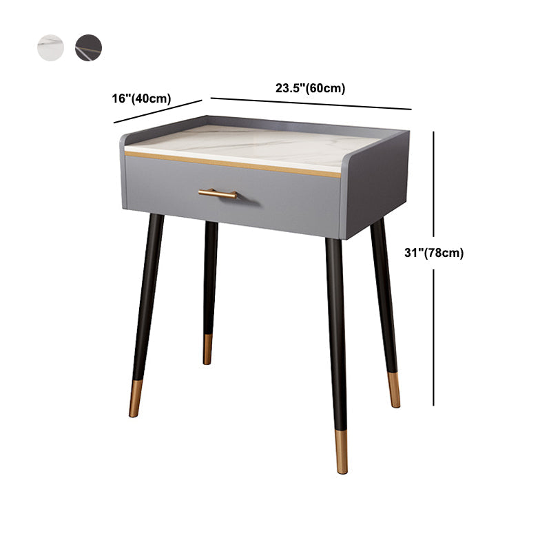 Luxe make -up ijdelheid stenen toptafel in grijze afwerking