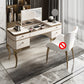 4 Storage Drawers Mirrored Vanity Victorian Wooden Make-up Vanity