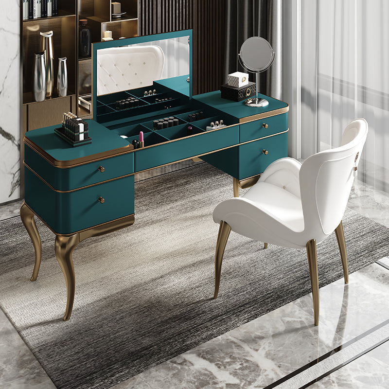 4 cajones de almacenamiento tocador reflejado tocador de madera victoriana tocador