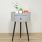 Contemporary One-Drawer Night Table Metal Nightstand with 3 Legs
