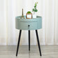 Comodino contemporaneo da tavolo da notte con un comodino in metallo con 3 gambe