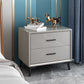 Table de nuit en bois massif contemporain 18,5 "de haut table de nuit avec 2 tiroirs