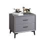 Table de nuit en bois massif contemporain 18,5 "de haut table de nuit avec 2 tiroirs