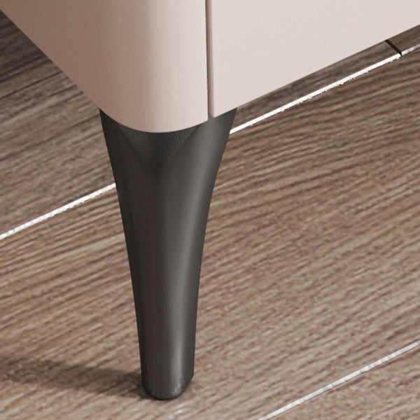 Moderna de piedra de piedra Top Night-Drawer Mesa de noche de 20 pulgadas de altura con piernas