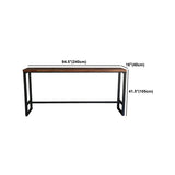 Pine Wood Bar Dining Table Industrial Rectangle Bar Table with Trestle for Dining Room Clearhalo 'Bar Furniture' 'Bar Tables' 'bar_tables' 'furn' 'furn_bar_tables' 'Furniture' 'Kitchen & Dining Furniture' 5489943